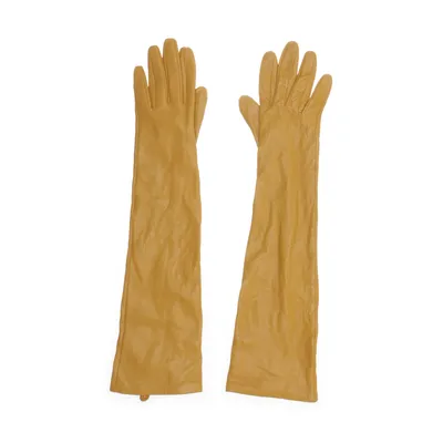 Avondhandschoenen (Geel) van & Other Stories Leer, Viscose