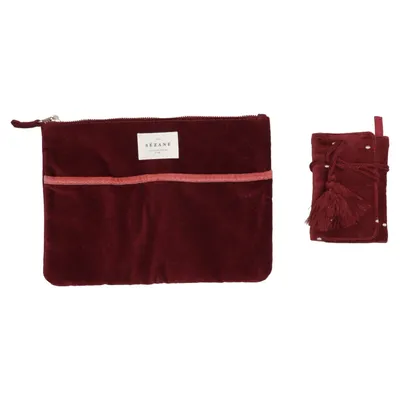 Trousse de toilette (Rouge) de Sézane Coton recyclé