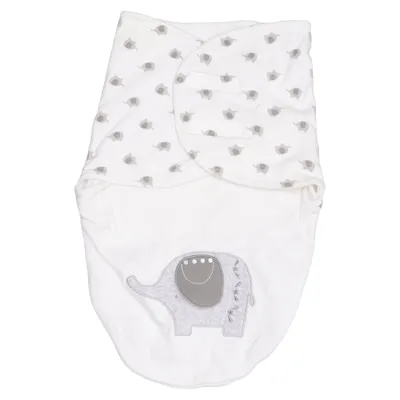 Swaddle sack (White, Gray) from Juniors Cotton