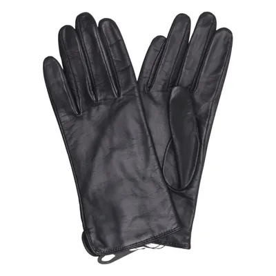 Leather gloves (Black) from H&M Acrylic, Leather