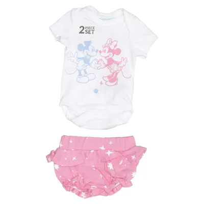 Sæt (Hvid, Pink, Blå) fra Disney Baby Bomuld