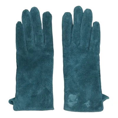 Leather gloves (Green) from Handskmakaren Polyester, Suede