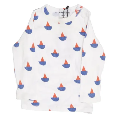 Long sleeve T-shirt (White, Blue, Red) from Bobo Choses Elastane, Organic cotton