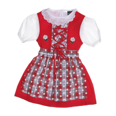 Dirndl (Wit, Rood, Meerkleurig) van Kitzo Alpen Austria