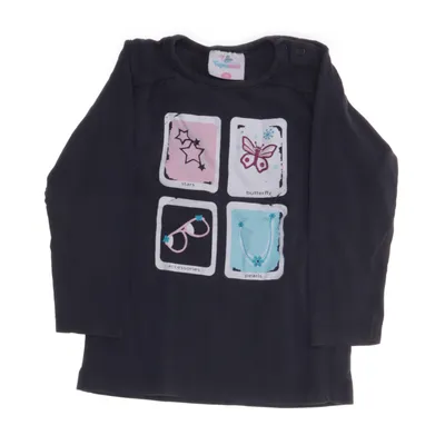 Långärmad t-shirt (Grå, Flerfärgad) från Topomini Bomull, Elastan