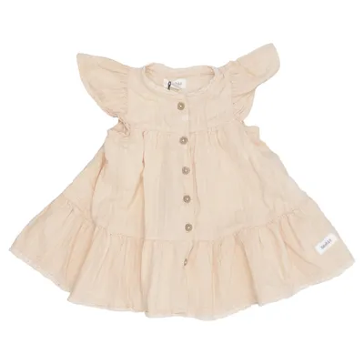 Dress (Beige) from Newbie by KappAhl Organic cotton