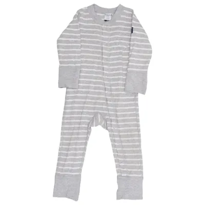 Rompers (Gray, White) from Polarn O. Pyret Organic cotton