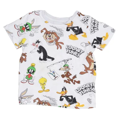 T-shirt (Blanc, Multicolore) de Looney Tunes Coton