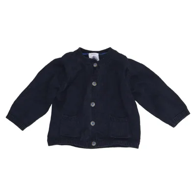 Strickjacke (Blau) von Petit Bateau Baumwolle, Wolle