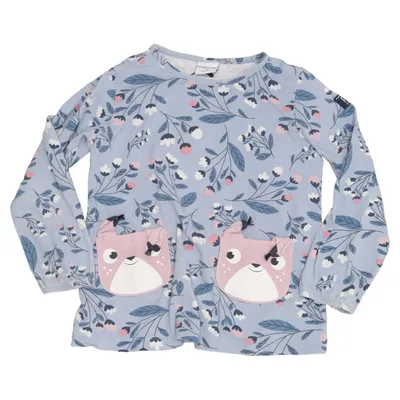 Dress (Blue, White, Pink) from Polarn O. Pyret Elastane, Organic cotton