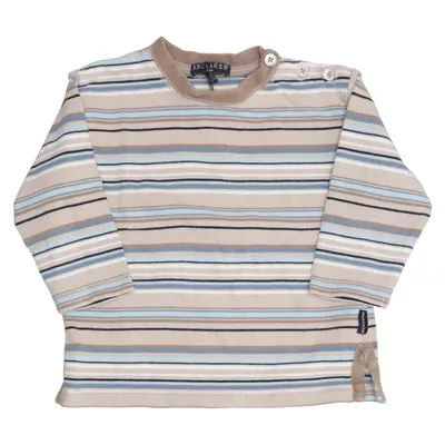 Lange mouwen shirt (Beige, Blauw, Meerkleurig) van Brubaker Katoen