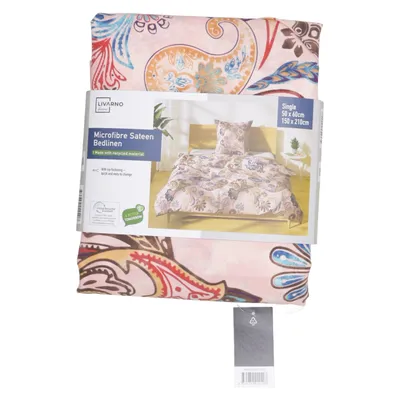 Bäddset (Rosa, Flerfärgad) från Livarno Home Polyester