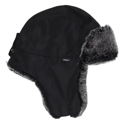 Trapper hat (Black, Gray) from Lindberg Faux fur, Polyamide, Polyester