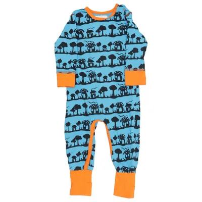Barboteuse (Bleu, Orange, Noir) de Snoozy Coton, Élasthane