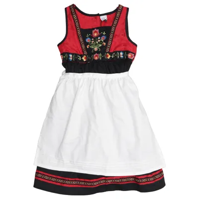 Dirndl (Svart, Röd, Vit) från Lindex Kids Bomull, Polyester