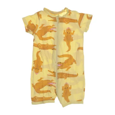 Sparkdräkt (Gul, Brun) från Lindex Baby Bomull