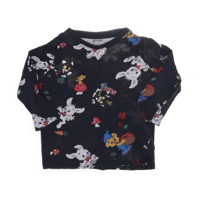 Långärmad t-shirt (Svart, Flerfärgad) från Bamse by Lindex Bomull