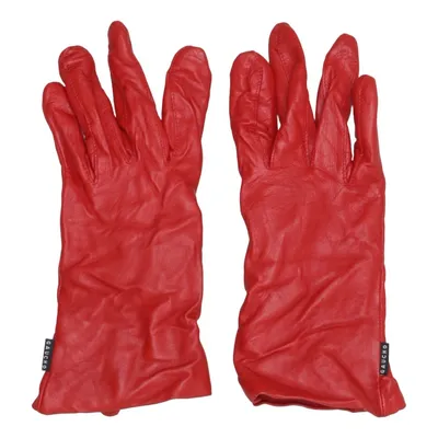 Leather gloves (Red) from Gaucho Leather, Wool