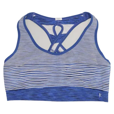 Brassière (Bleu, Blanc) de Danskin Now Élasthane, Polyamide, Polyester