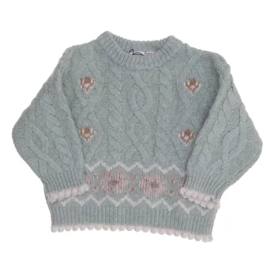 Sweater (Grøn, Flerfarvet) fra Zara Akryl, Polyamid, Polyester, Uld