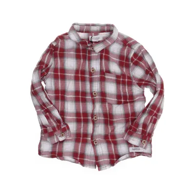 Flannel shirt (Red, Multicolored) from Newbie by KappAhl Cotton