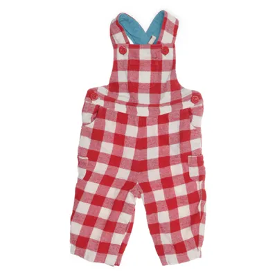 Dungarees (Red, White) from Little Green Radicals Cotton