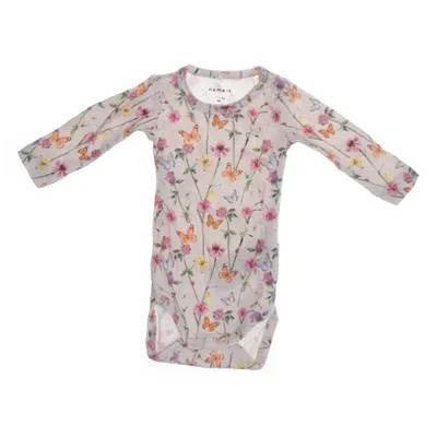 Body (Beige, Flerfärgad) från Name It Elastan, Ekologisk bomull, Tencel