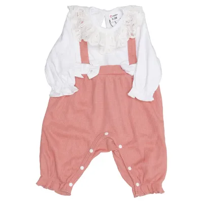 Rompertjes (Roze, Wit) van PatPat Katoen, Elastaan, Polyester
