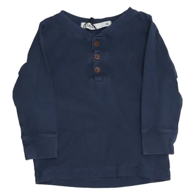 Henley T-shirt (Blå) fra Skill Bomuld