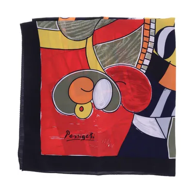 Shawl (Black, Red, Multicolored) from Passigatti
