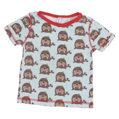 T-shirt (Bleu, Multicolore) de Maxomorra Élasthane, Coton biologique