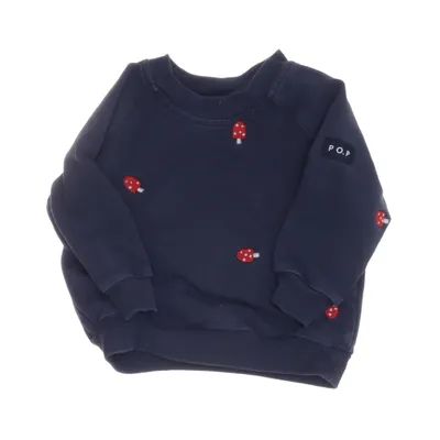 Sweatshirt (Bleu, Rouge) de Polarn O. Pyret Élasthane, Coton biologique