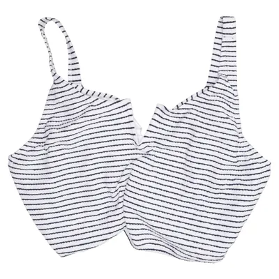 Bikini top (Wit, Zwart) van Bravissimo Elastaan, Polyamide, Polyester