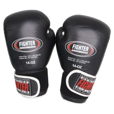 Gants de boxe (Noir) de Fighter
