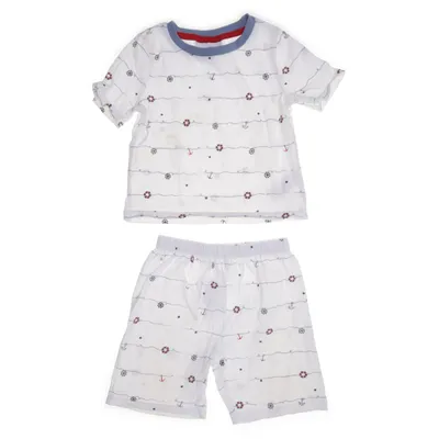 Pajamas (White, Multicolored) from The Little White Company Cotton, Elastane