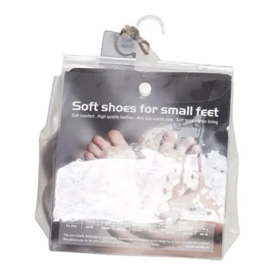Baby booties (Gray) from Melton Cotton, Leather, Suede