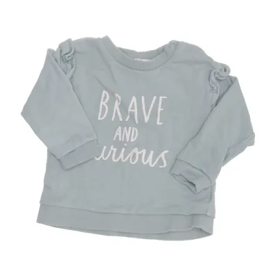 Sweatshirt (Grøn) fra H&M Baby Bomuld, Elastan