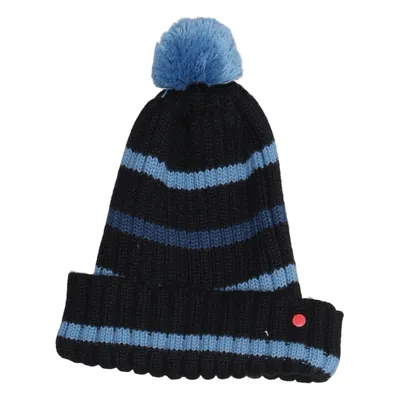 Bonnet à pompon (Noir, Bleu) de Red Collar Project Acrylique, Laine