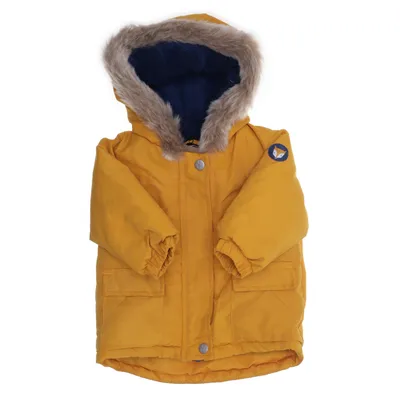 Vinterjacka (Gul) från Ergee Polyester, Pälsimitation