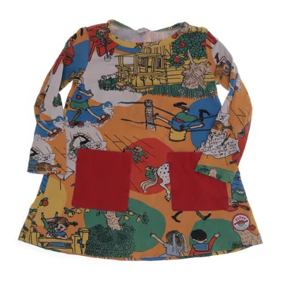 Klänning (Flerfärgad) från Pippi Långstrump Elastan, Ekologisk bomull, Ull