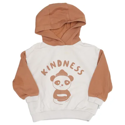 Hoodie (Beige, Brown) from Minories Cotton, Polyester