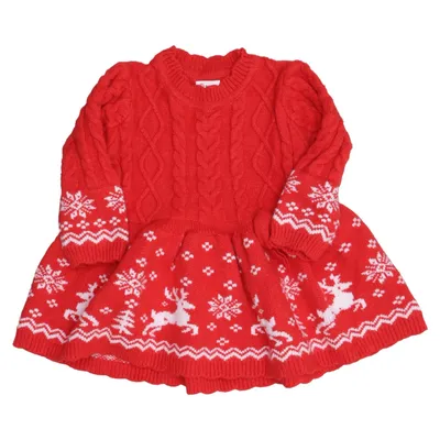 Vêtement de Noël (Rouge, Blanc) de PatPat Nylon, Polyester, Viscose