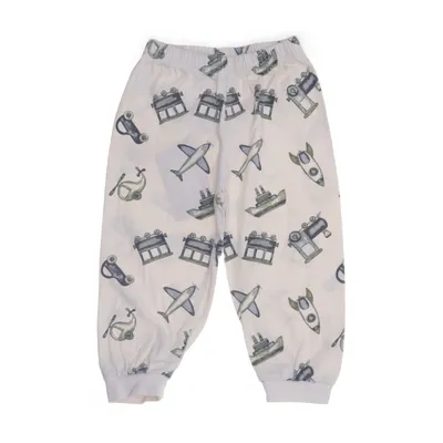 Joggingbroek (Wit, Meerkleurig) van Mini Katoen