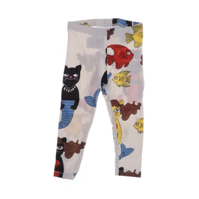 Leggings (Beige, Flerfärgad) från Mini Rodini Elastan, Tencel