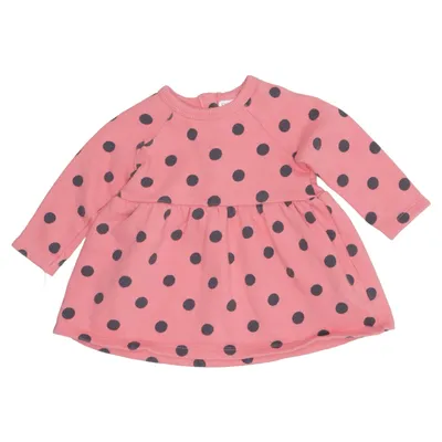 Robe (Rose, Noir) de Fred & Flo Coton, Élasthane, Polyester
