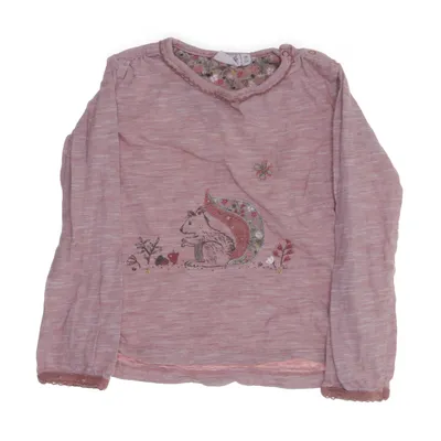Lange mouwen shirt (Roze) van People Wear Organic Organisch katoen