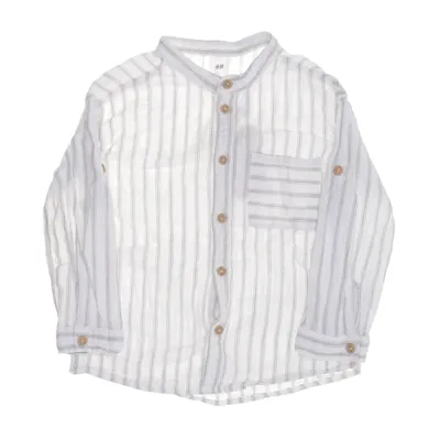 Skjorta (Vit, Grå) från H&M Bomull