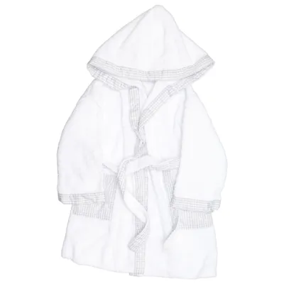Bathrobe (White, Gray) from Tavolinchen Cotton