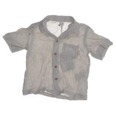 Kortärmad skjorta (Beige) från H&M Bomull, Linne