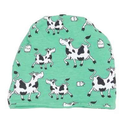 Beanie (Green, Multicolored) from Snoozy Scandinavia Cotton, Elastane
